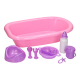 Baby Bath lilla med tilbehør, 8dlg.