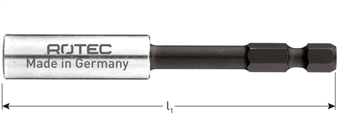 Rotec bitholder magnet impact e6,3x80mm c-ring