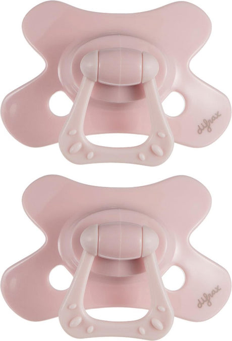 Difrax fopspeen natural - 6 tot 12 maanden - lichtroze - 2 stuks