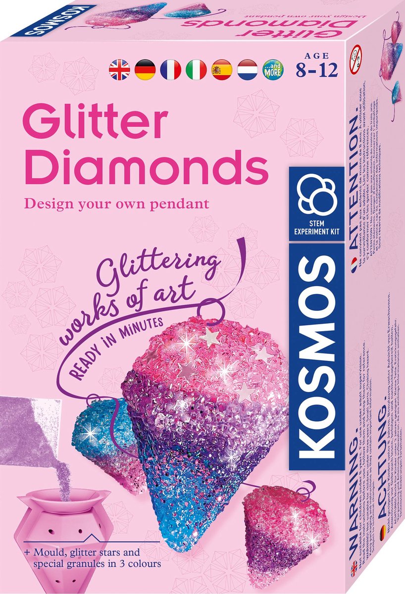 Fremstilling af kosmos glitter diamanter
