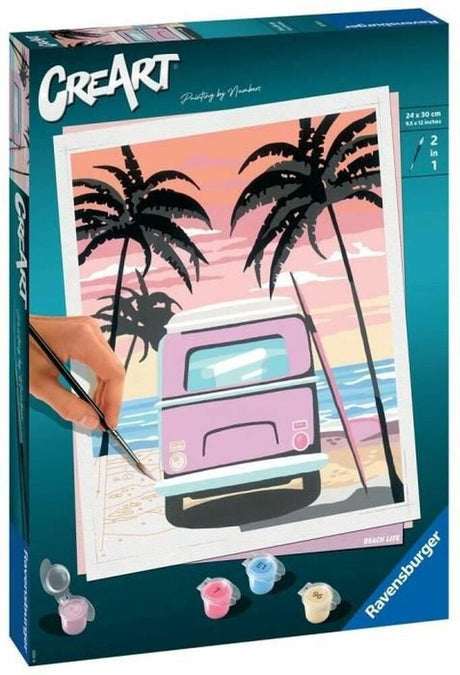 Ravensburger maleri efter nummer ravensburger creart maleri efter nummer - strandliv