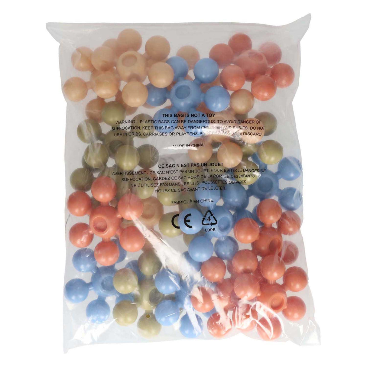 Farvede stjerneformede stik - 20 stk.