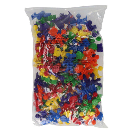 Farvede byggedyr - 96 stk.