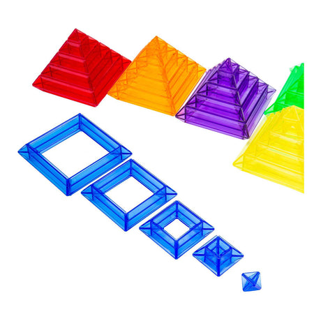 Lobbes gennemsigtige pyramideformer - 30 stk