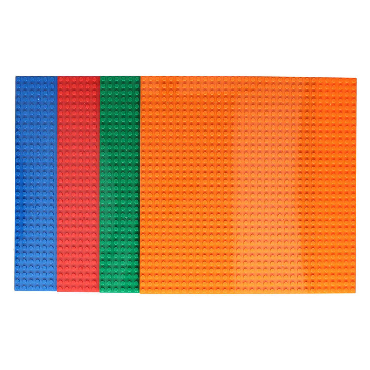 Byggeplader til miniblokke 25x25cm - 4 stk.