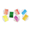 Lobbes gennemsigtige farvede terninger - 5 cm - 18 stk