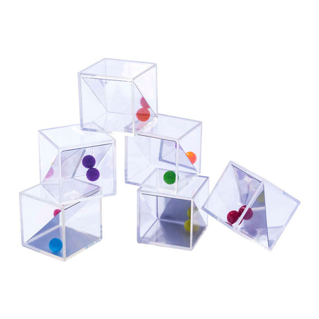 Lobbes gennemsigtige spejlblokke - 5 cm - 18 stk