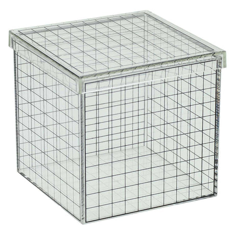 Albatros fiskeri gennemsigtig 3D gitter terning - 10x10x10 cm