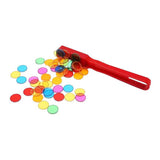 Farvede gennemsigtige chips - 100 stk.