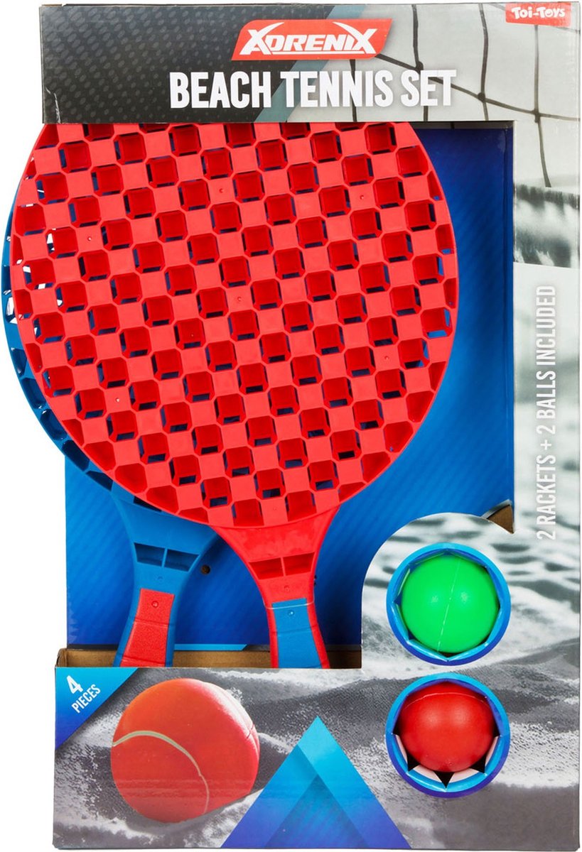 Toi-toys adrenix strandtennissæt, 4 stk.