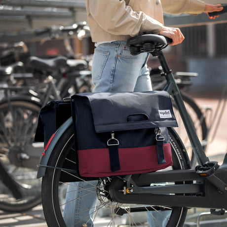 Urban Proof Double Bicycle Bag 40L Green-Gray