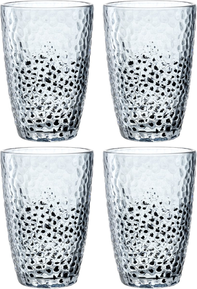 Leonardo matera long drink glas 340ml blå - sæt 4