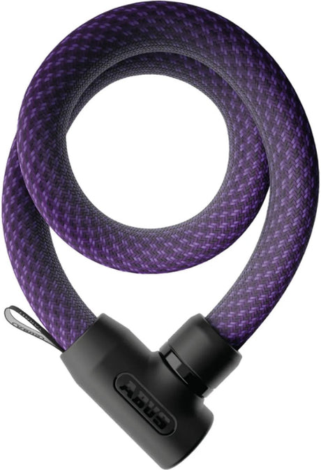 Abus cykellås tekstilkædelås - yarnit™ 4004k - sikkerhedsniveau 7 - lilla - 110 cm - velegnet til elcykler og bycykler - letvægts - kun 0,88 kg