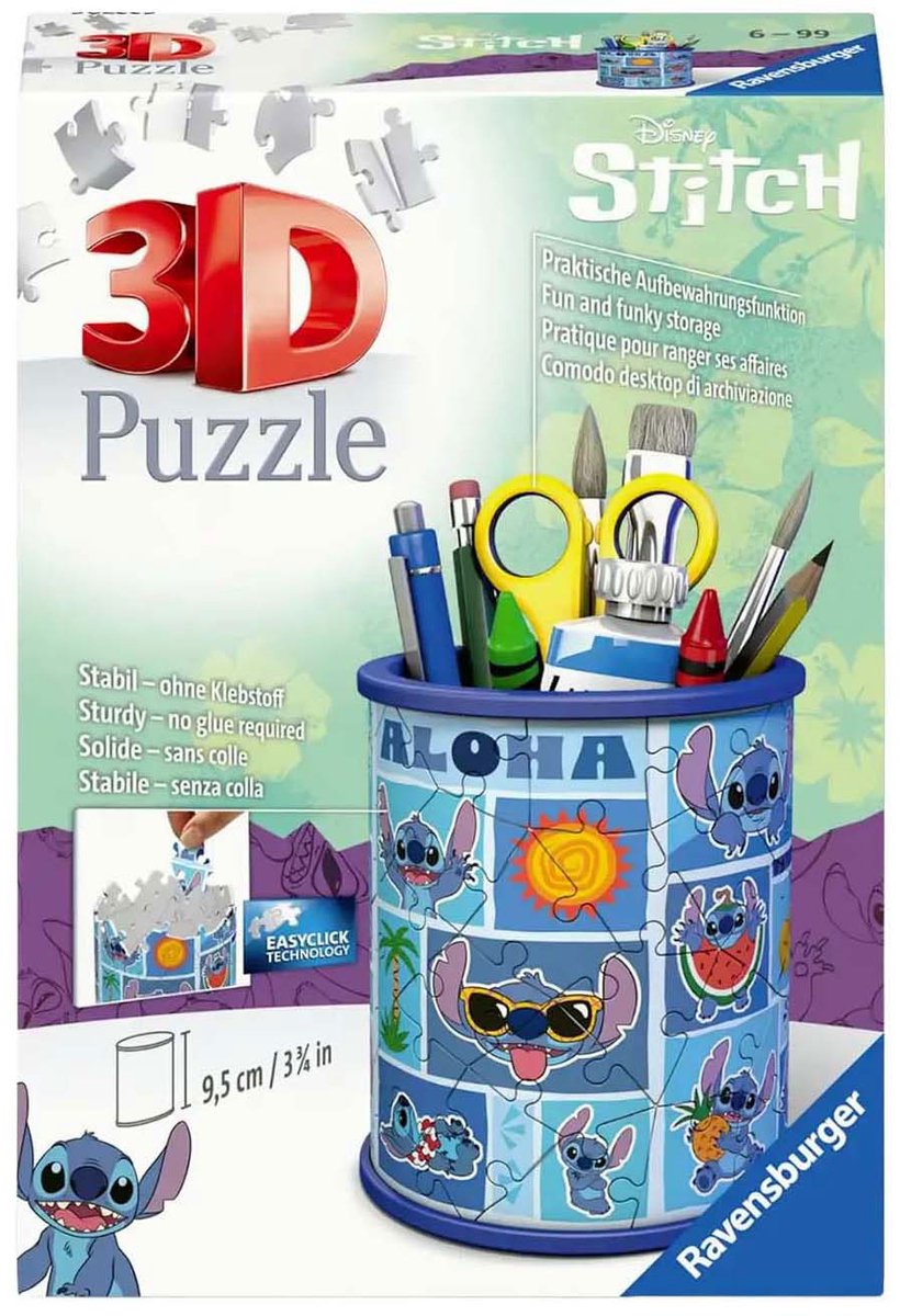 Ravensburger 3D puslespil Disney sypenholder - 54 stykker.