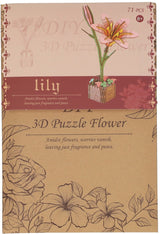Lobbes legetøj fx Lobbes træbyggesæt lily 3D - kreativt legetøj blomster.