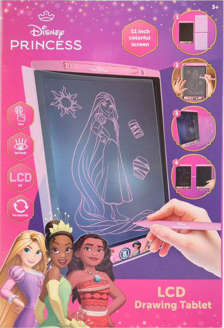 Twisk Disney Princess LCD tegnebræt 11 tommer regnbue til børn.