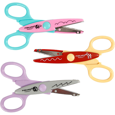 Creativ company fiskars kidzors pinksaks, flodhest, kamelpindsvin, 3 stk. 1 æske