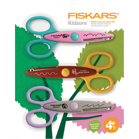 Creativ company fiskars kidzors pinksaks, flodhest, kamelpindsvin, 3 stk. 1 æske