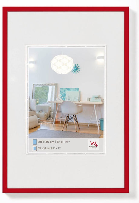 Walther new lifestyle - plastramme - fotostørrelse 20x30 cm - rød