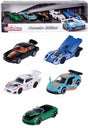 Majorette - bil Porsche - sportsvogn - 5 stk