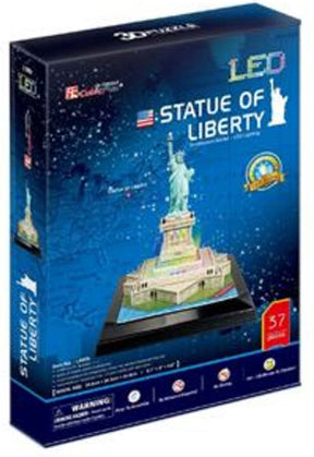 Cubic fun 3D puzzle Statue of Liberty LED