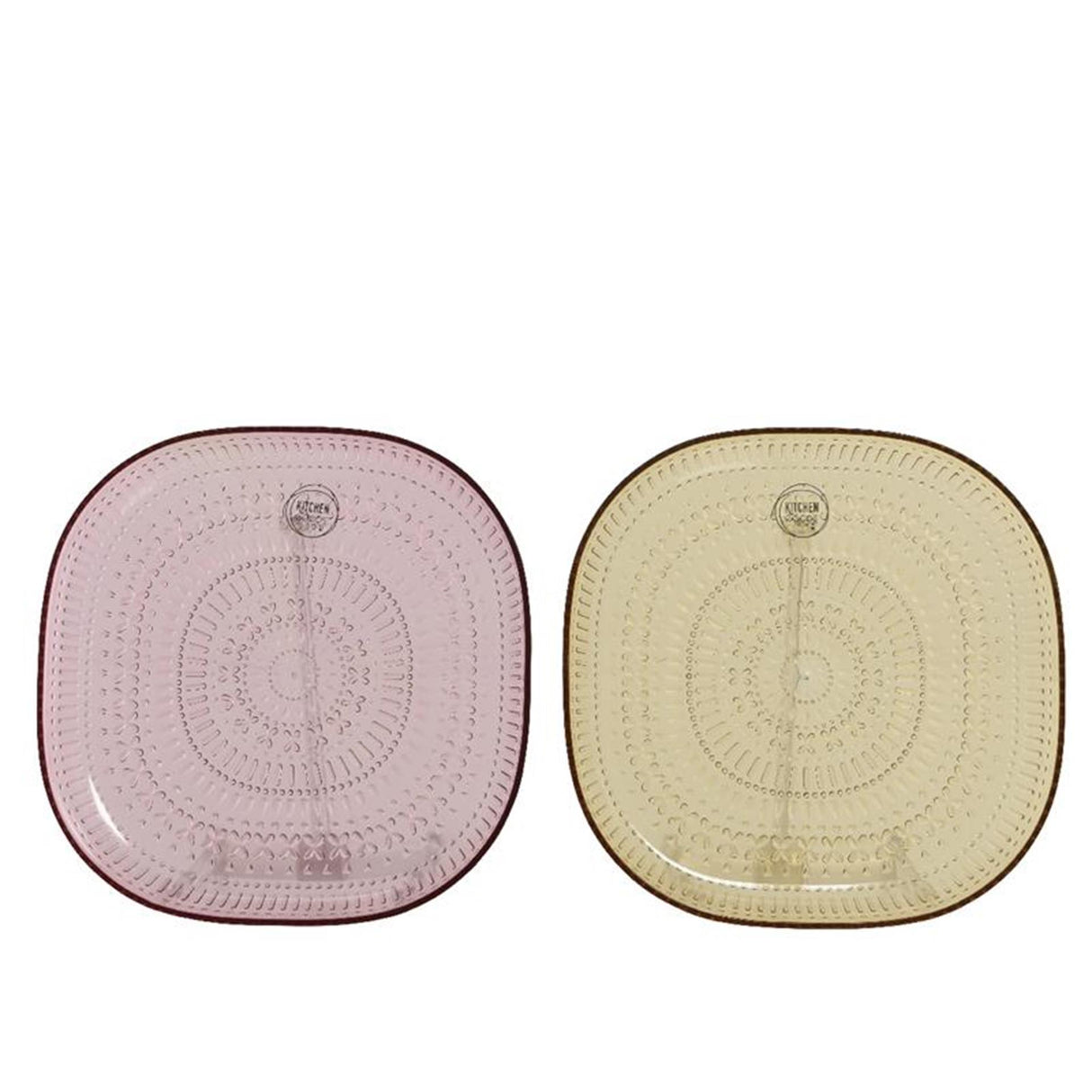 Decoris plastplade med relief ø20,5-h2,5cm