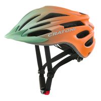Cratoni hjelm pacer jr. kaki-orange mat s-m