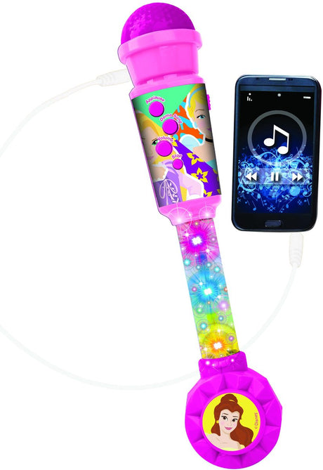 Lexibook Disney Princess trendy lysmikrofon med højttaler (aux-in), melodier og lydeffekter