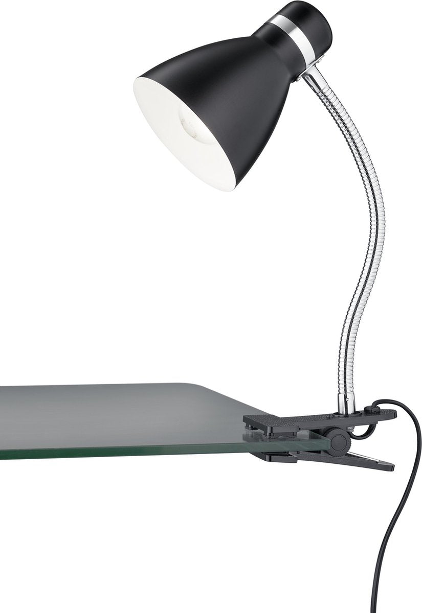 Rl live your light reality harvey - klemme lys - sort mat - ekskl. 1x e27 4w
