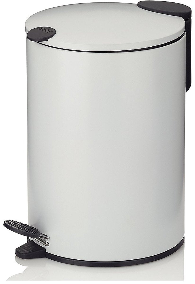 Kela pedalaffaldsspand, 3 l, mat hvid - | mat