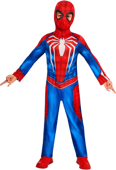 Rubiner spider-man gamerverse børnekostume - - størrelse 7-8 år
