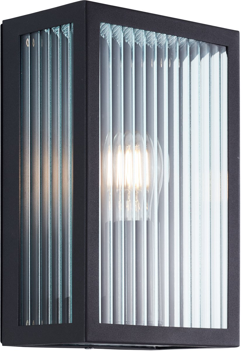 Brilliant getta - udendørs væglampe - e27 max 1x40w - sort