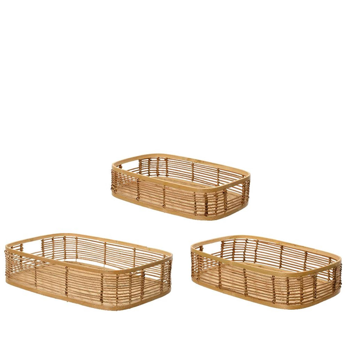 Decoris bakkesæt 3-delt bambus 48,5 cm