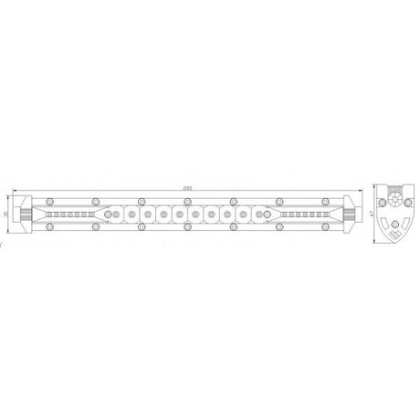 Spot Flood Combi 28 cm arbejdslampe.