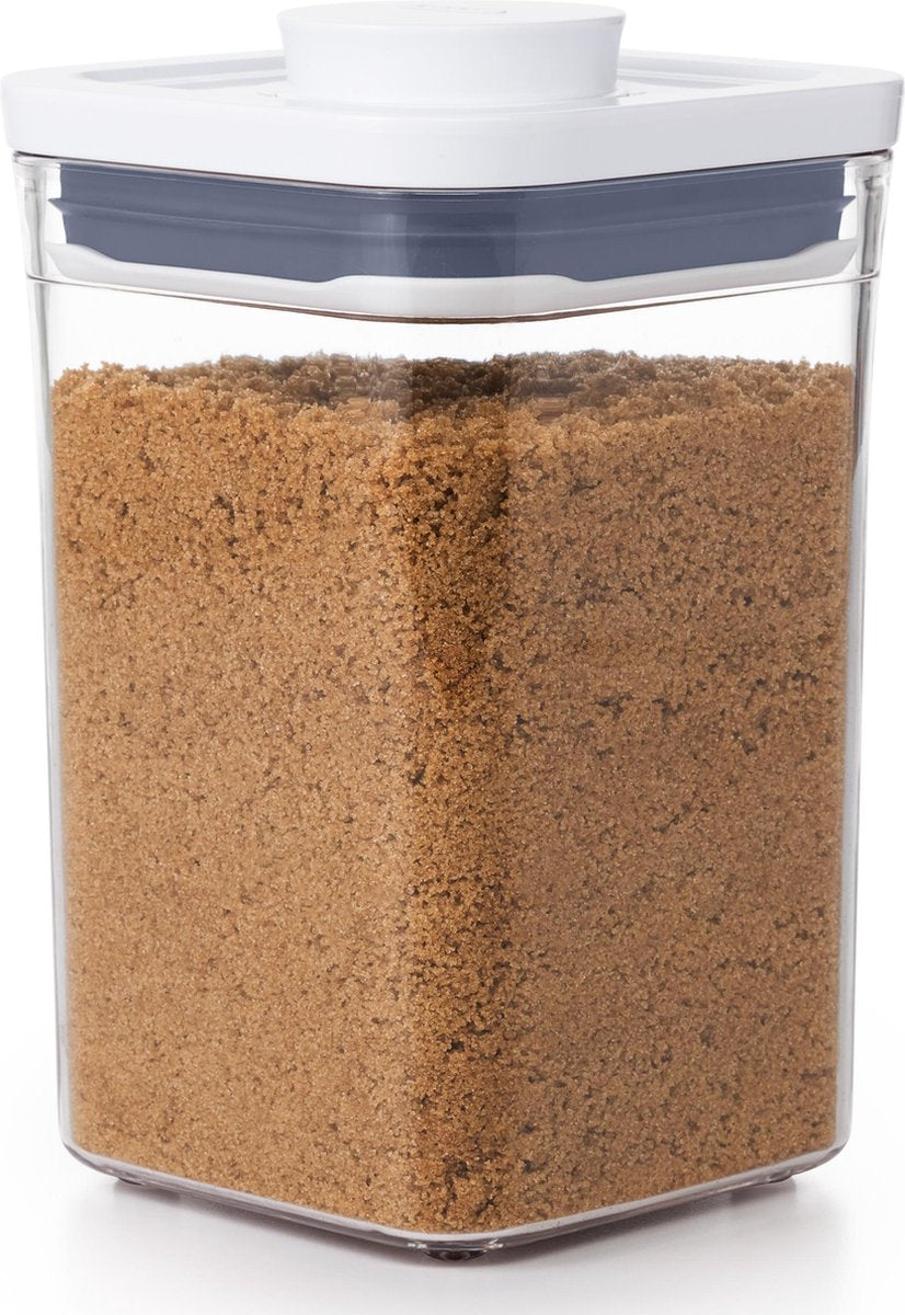 Oxo-opbevaring kan 'poppe' lille firkantet - lav (1,0 liter)