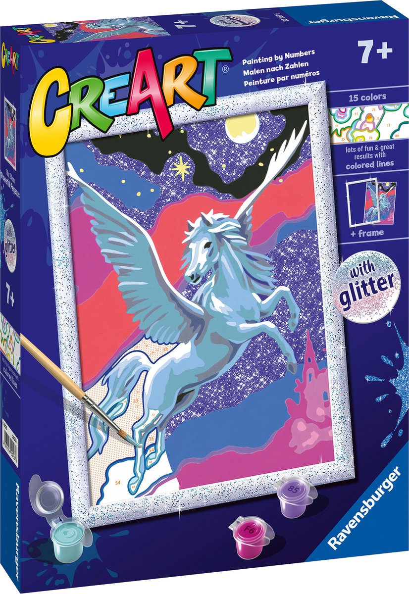 Ravensburger creart kraftfuld pegasus - maleri efter tal for børn