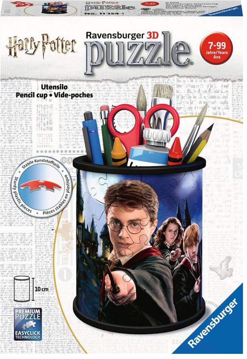 Ravensburger blyantæske harry potter - 3d puslespil - 54 brikker