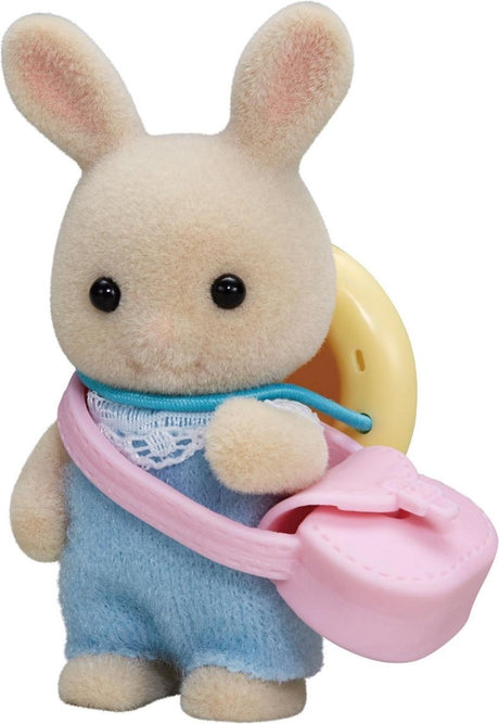 Sylvanian families 5413 baby hvid kanin - fløjlsblød legetøjsfigur