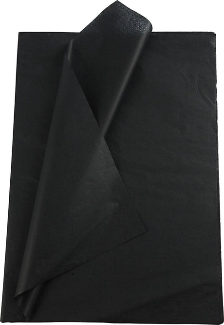 Creativ Company TissuePapier Black 10 Sheets 14 Gr, 50x70cm