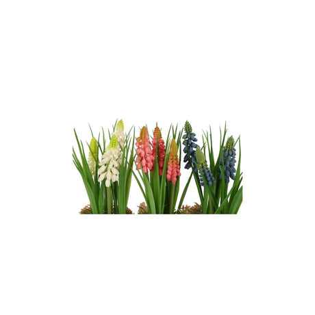Countryfield kunstig blomst i potte muscari h20cm