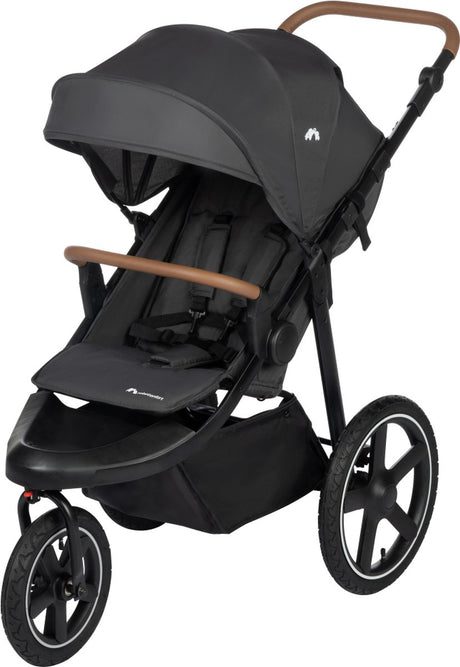 Bebeconfort cloudy klapvogn - 0-4 år (0-22 kg) - mineralsk grafit - hurtigt foldbar - justerbar skubbestang