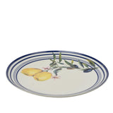 Decoris tallerken med citron dekoration porcelæn dia.20,3x2cm