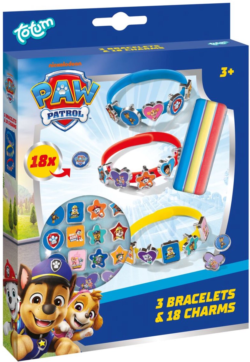 Totum paw patrol - armbånd med charms