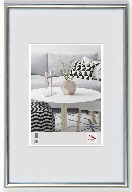 Walther galeria - plastramme - fotostørrelse 10x15 cm - sølv