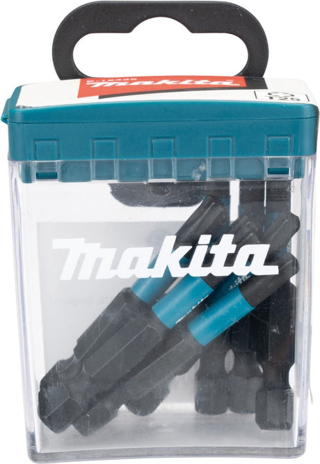 Imp Makita tilbehør e-12435 slagdrev bit | t25x50mm | x actblack | 10 stk - e-12435