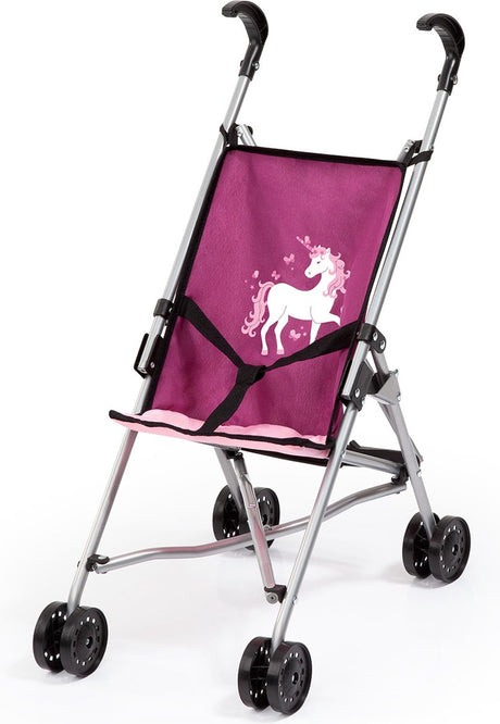 Bayer design - dukkevogn - pink med enhjørning