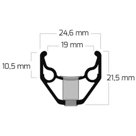 Ryde fælg zac 2000 28 622 x 19c aluminium 32 huller 14g - sort