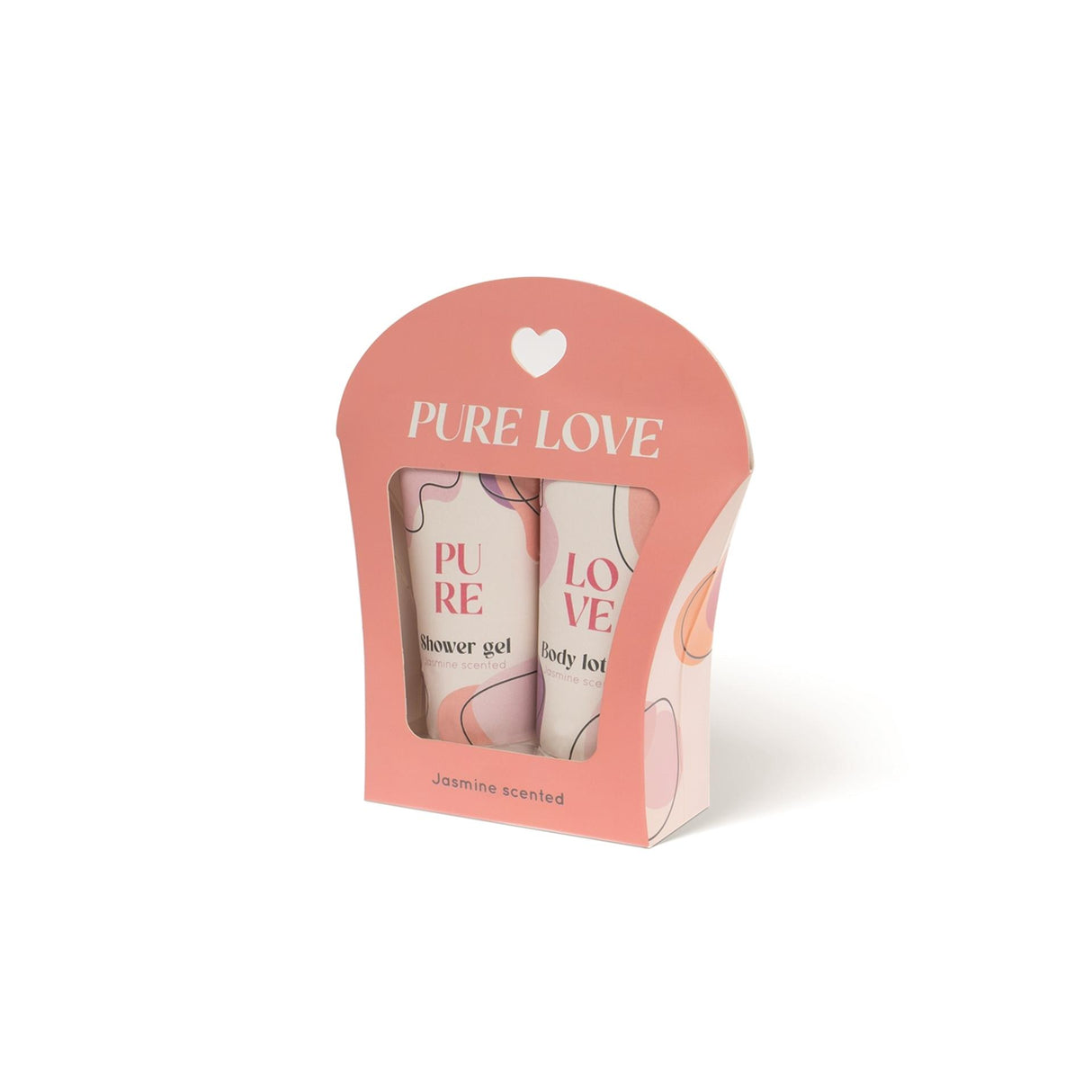Kildebalance pure love gave sæt 2-delt shower gel og bodylotion med jasmin duft