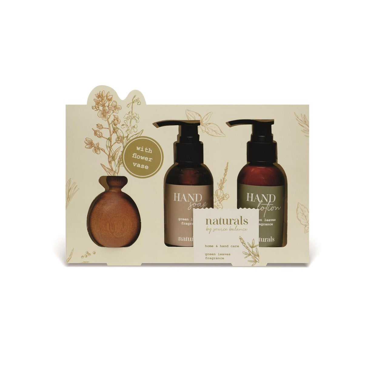 Naturals badegavesæt med vase