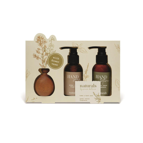 Naturals badegavesæt med vase